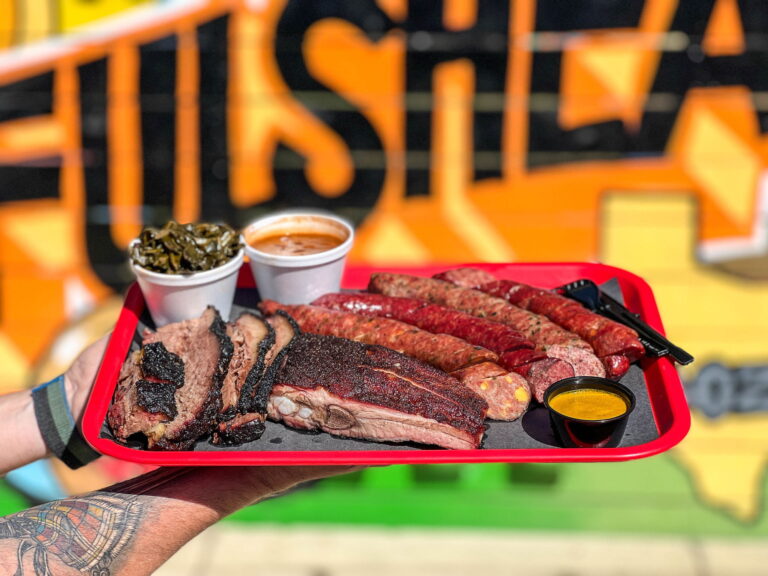 Dozier's BBQ barbecue tray